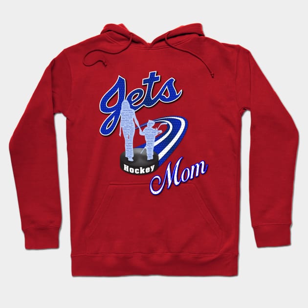 Jets Hockey Mom Hoodie by krisk9k